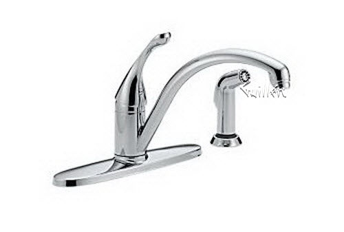 Delta 440-DST; Single handle lever kitchen faucet with sidespray; technical part breakdown manuals specifications catalog