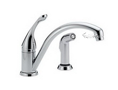 Delta 441; Single handle lever kitchen faucet with spray; technical part breakdown manuals specifications catalog
