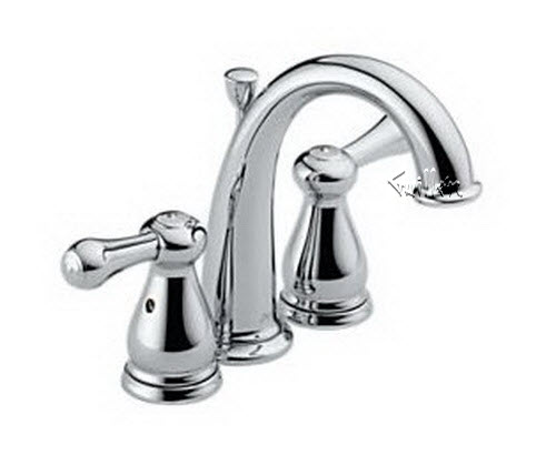 Delta 4575; Two handle lever mini widespread lavatory faucet with pop up; technical part breakdown manuals specifications catalog