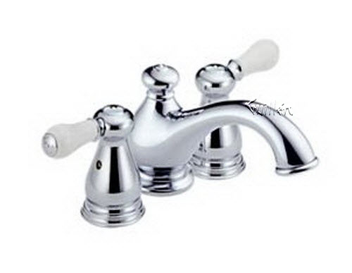 Delta 4578; Two handle mini widespread lavatory faucet with pop up less handle; technical part breakdown manuals specifications catalog