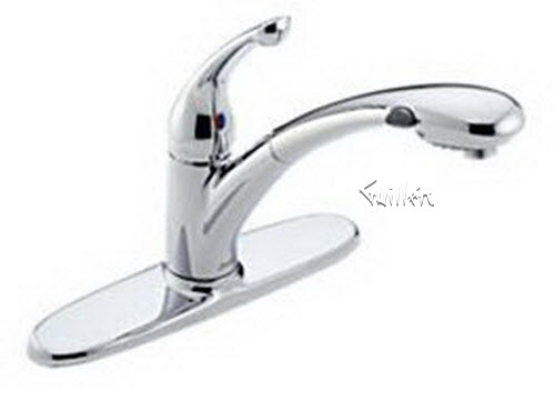 Delta 470; Single handle lever pull out kitchen faucet; technical part breakdown manuals specifications catalog