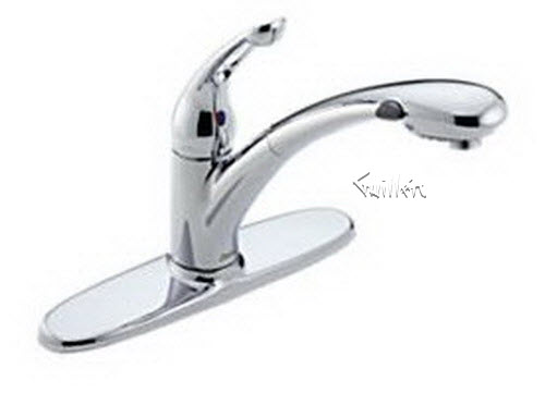 Delta 472; Single handle lever pull out kitchen faucet; technical part breakdown manuals specifications catalog