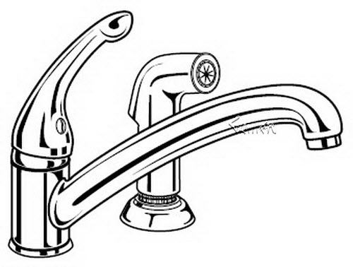 Delta 481; Single handle lever kitchen faucet; technical part breakdown manuals specifications catalog