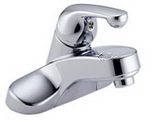 Delta 500; Single handle lever centerset lavatory faucet less pop up; technical part breakdown manuals specifications catalog