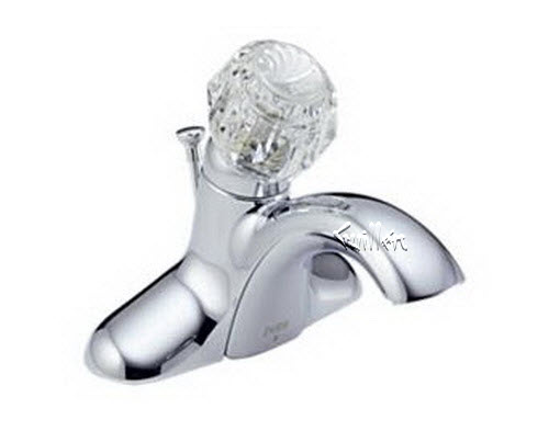 Delta 542-DST; Single handle knob centerset lavatory faucet with pop up; technical part breakdown manuals specifications catalog