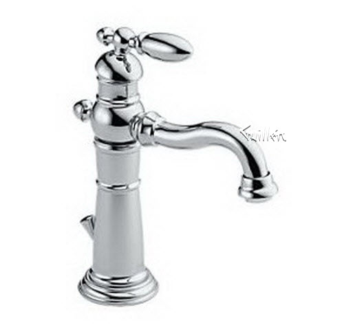 Delta 555; Single handle lever centerset lavatory faucet with pop up; technical part breakdown manuals specifications catalog