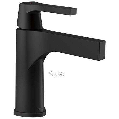 Delta 574-BLLPU-DST; Zura; single handle bathroom faucet - less pop up; in Matte Black