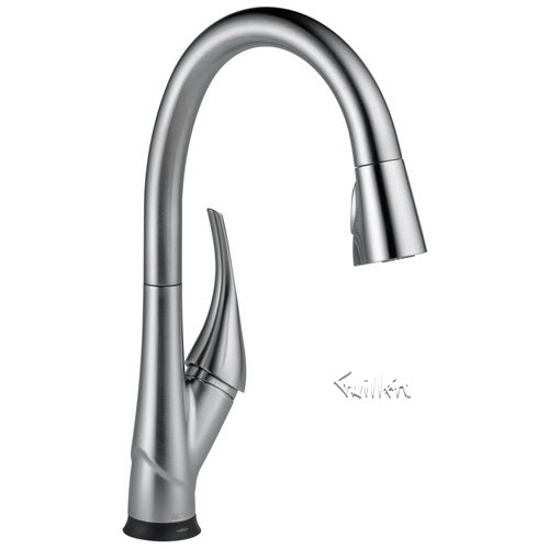 Delta 9181T-DST; ; Single Handle Pull-Down Kitchen Faucet Featuring Touch2O and ShieldSpray Technologies technical part breakdown manuals specifications catalog