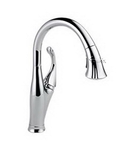 Delta 9192-DST; Single handle lever pull down kitchen faucet; technical part breakdown manuals specifications catalog