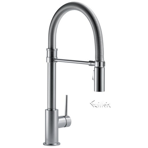 Delta 9659-DST; Trinsic; Single Handle Pull-Down Kitchen Faucet With Spring Spout technical part breakdown manuals specifications catalog