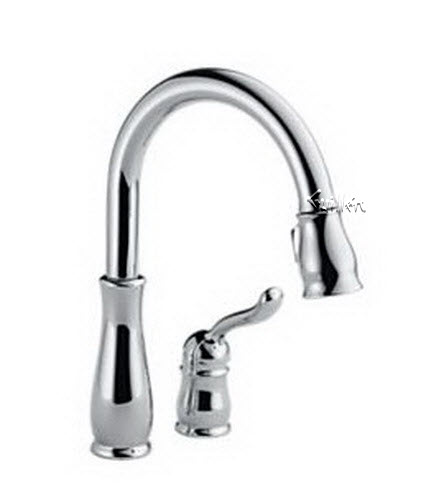 Delta 978-DST; Single handle lever pull down kitchen faucet; technical part breakdown manuals specifications catalog