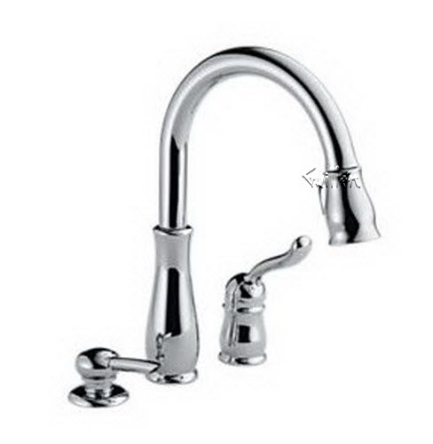 Delta 978; Single handle lever pull down kitchen faucet; technical part breakdown manuals specifications catalog
