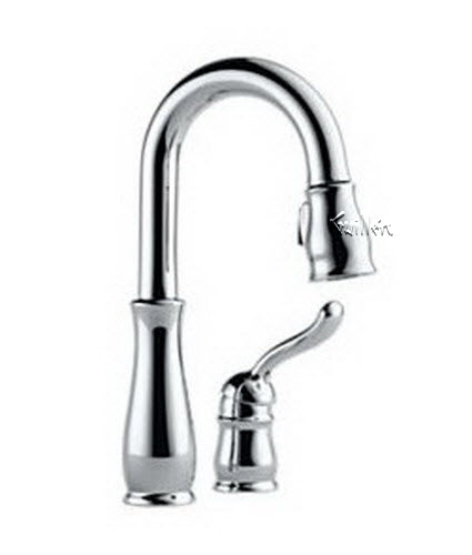 Delta 9978-DST; single handle bar/prep faucet lever; in Chrome