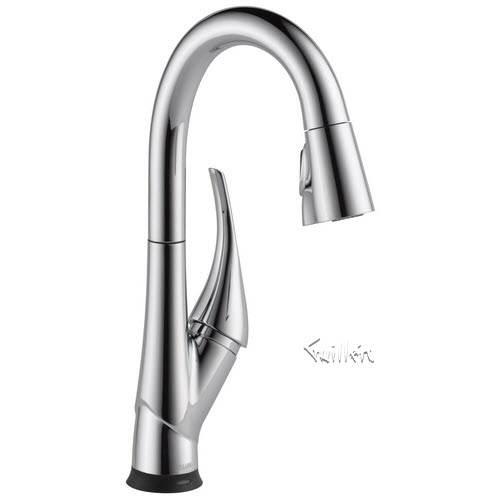 Delta 9981T-DST; ; Single Handle Pull-Down Bar / Prep Faucet with Touch2O Technology; in Chrome