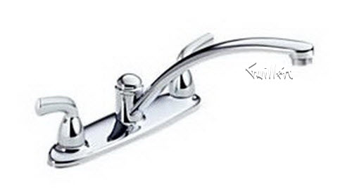 Delta B2310LF; Two handle lever kitchen faucet without side spray; technical part breakdown manuals specifications catalog