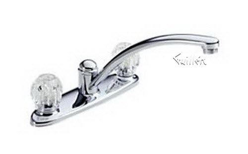 Delta B2312LF; Two handle knob kitchen faucet without side spray; technical part breakdown manuals specifications catalog