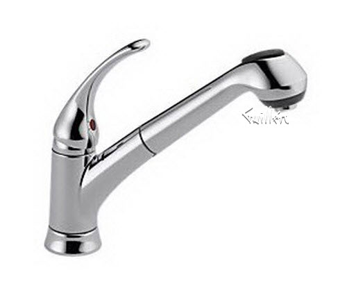 Delta B4310LF; Single handle lever pull out kitchen faucet; technical part breakdown manuals specifications catalog