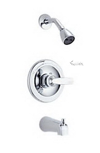 Delta BT13410; Single handle lever monitor 1300 series tub and shower trim; technical part breakdown manuals specifications catalog