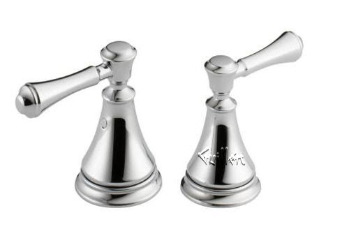 Delta H297; two lever bath faucet / bidet handle kit lever; in Chrome