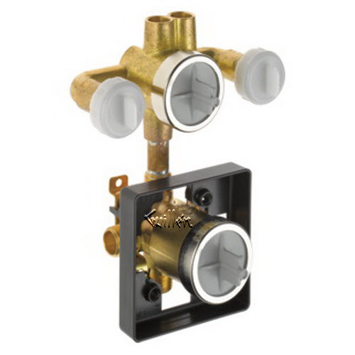 Delta R18222-XO; Pre plumbed rough in valve with extra outlet (6 function); technical part breakdown manuals specifications catalog