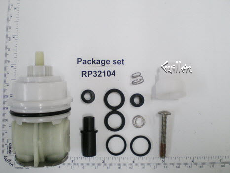 Delta RP32104; Monitor;__ 3-3/4in UNK; Pressure balance cartridge for 1700 series 1998 - present components above included allow you to adapt the 1500 series    RP16207; RP28604