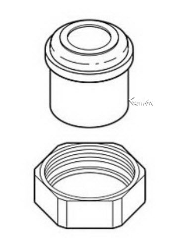 Delta RP6203;; coupling nuts and tailpieces qty 2; in Unfinish