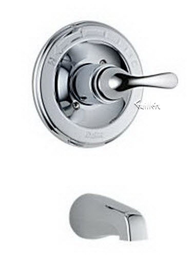 Delta T13120; Single handle lever monitor 1300 series tub trim only; technical part breakdown manuals specifications catalog