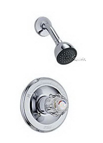 Delta T13222; Single handle monitor 1300 series shower trim; technical part breakdown manuals specifications catalog