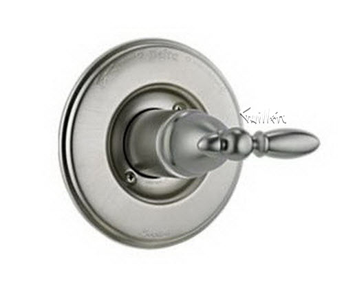Delta T14055; Single handle monitor 1400 series valve trim only less handle; technical part breakdown manuals specifications catalog