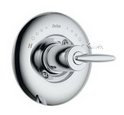Delta T14085; Single handle lever monitor 1400 series valve trim only; technical part breakdown manuals specifications catalog