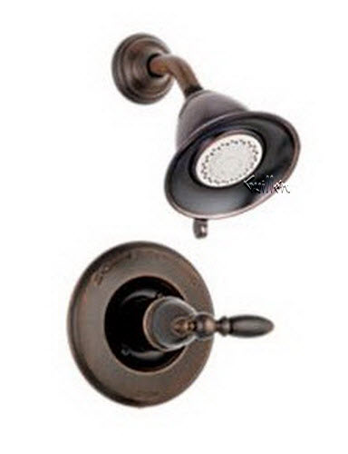 Delta T14255-RBLHP; Victorian; monitor 14 series shower trim less handle less handle 1400 series universal; in Venetian Bronze