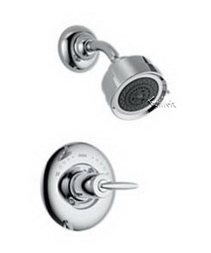 Delta T14285; Single handle lever monitor 1400 series shower trim; technical part breakdown manuals specifications catalog