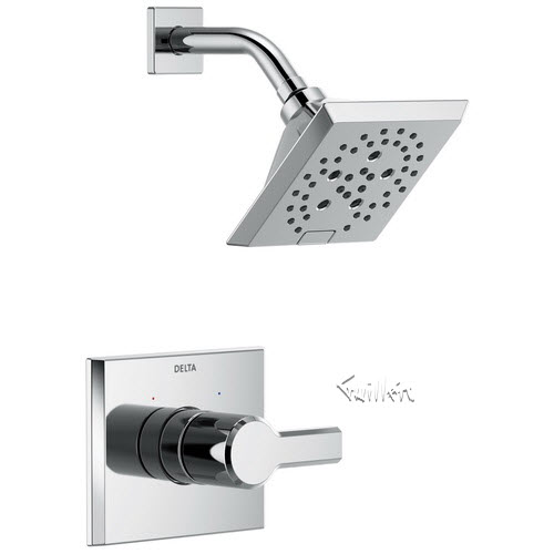 Delta T14299; Pivotal; Monitor 14 Series H2Okinetic Shower Trim technical part breakdown manuals specifications catalog