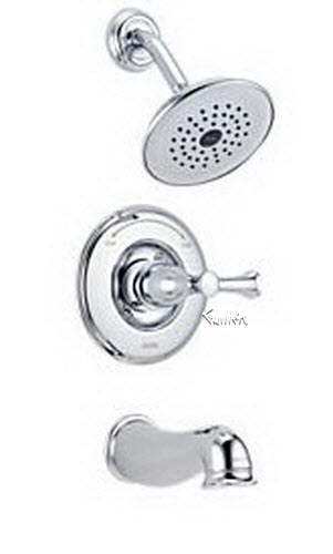 Delta T14440; Single handle monitor 1400 series tub and shower trim less handle; technical part breakdown manuals specifications catalog