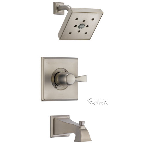Delta T14451-H2O; Dryden; Monitor 14 Series H2Okinetic Tub & Shower Trim technical part breakdown manuals specifications catalog