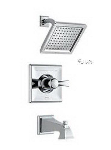 Delta T14451; Single handle lever monitor 1400 series tub and shower trim; technical part breakdown manuals specifications catalog
