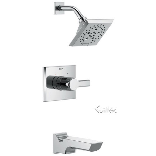 Delta T14499; Pivotal; Monitor 14 Series H2Okinetic Tub and Shower Trim technical part breakdown manuals specifications catalog