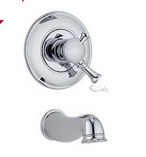 Delta T17140; Single handle lever monitor 1700 series tub trim only; technical part breakdown manuals specifications catalog