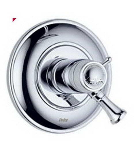 Delta T17T040; Single handle lever tempassure 1700 Thermostatic series valve trim only; technical part breakdown manuals specifications catalog