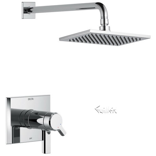 Delta T17T299; Pivotal; TempAssure 17T Series H2Okinetic Shower Trim technical part breakdown manuals specifications catalog