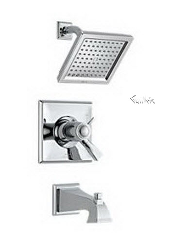 Delta T17T451; Single handle lever tempassure 1700 Thermostatic series tub and shower trim; technical part breakdown manuals specifications catalog