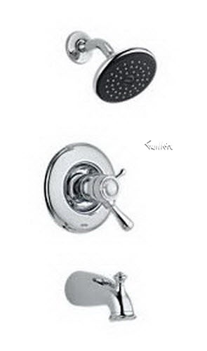 Delta T17T478; Single handle lever tempassure 1700 Thermostatic series tub and shower trim; technical part breakdown manuals specifications catalog