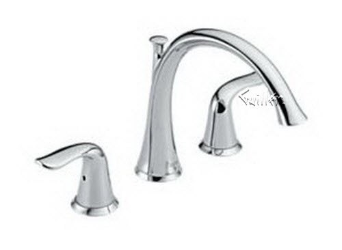 Delta T2738; Two handle lever roman tub trim; technical part breakdown manuals specifications catalog