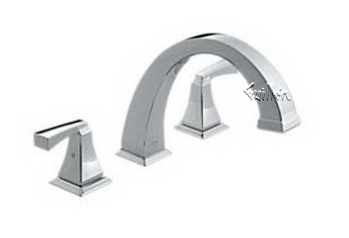 Delta T2751; Two handle lever roman tub trim; technical part breakdown manuals specifications catalog