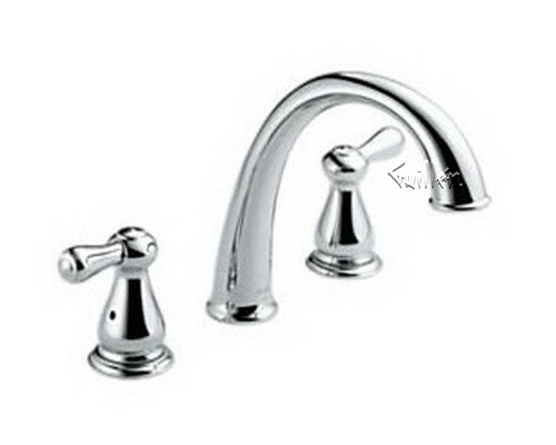Delta T2775; Two handle lever roman tub trim; technical part breakdown manuals specifications catalog