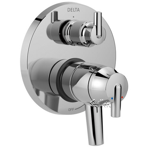 Delta T27859; Trinsic; Contemporary Two Handle Monitor 17 Series Valve Trim with 3-Setting Integrated Diverter technical part breakdown manuals specifications catalog