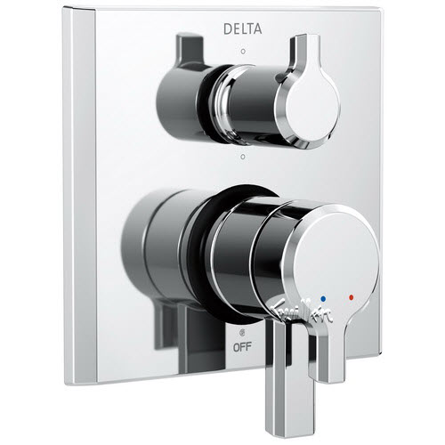 Delta T27999; Pivotal; 2-Handle Monitor 17 Series Valve Trim with 6-Setting Diverter technical part breakdown manuals specifications catalog
