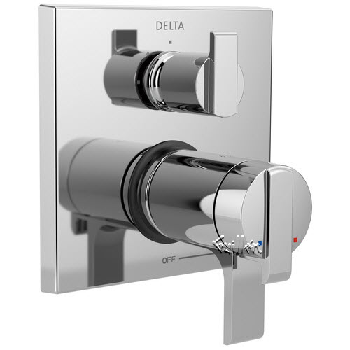 Delta T27T867; Ara; Angular Modern TempAssure 17T Series Valve Trim with 3-Setting Integrated Diverter technical part breakdown manuals specifications catalog