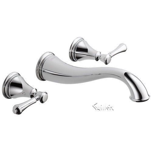 Delta T3597LF-WL; Cassidy; Two Handle Wall Mount Lavatory Faucet Trim technical part breakdown manuals specifications catalog