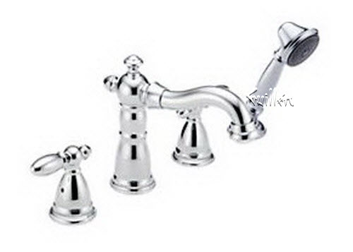 Delta T4755-LHP; Victorian; roman tub with handshower trim less handle ; in Chrome